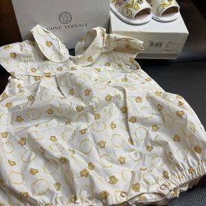 Infant girls Versace outfit and matching shoes